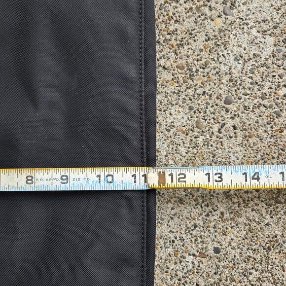 Vtg Y2k TUMI Metal Applique Logo Plain Extendable Zip Medium Size Tote Bag - Picture 8 of 8